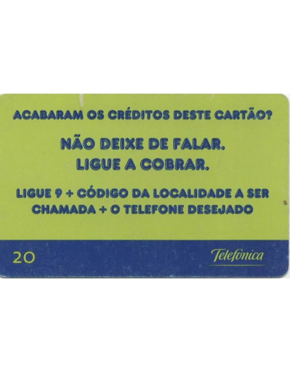 TELEFONICA - CHAMADAS A COBRAR