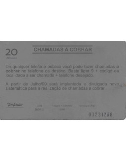 TELEFONICA - CHAMADAS A COBRAR