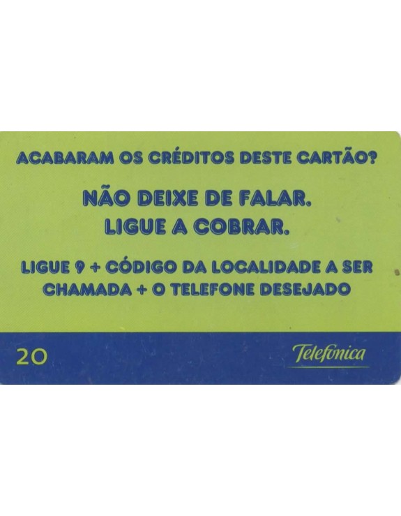 TELEFONICA - CHAMADAS A COBRAR