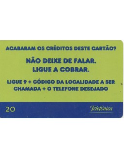 TELEFONICA - CHAMADAS A COBRAR