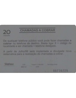 TELEFONICA - CHAMADAS A COBRAR