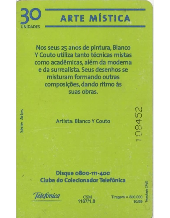 TELEFONICA - SERIE ARTES - ARTE MISTICA