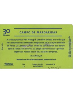 TELEFONICA - SERIE ARTES - CAMPO DE MARGARIDAS