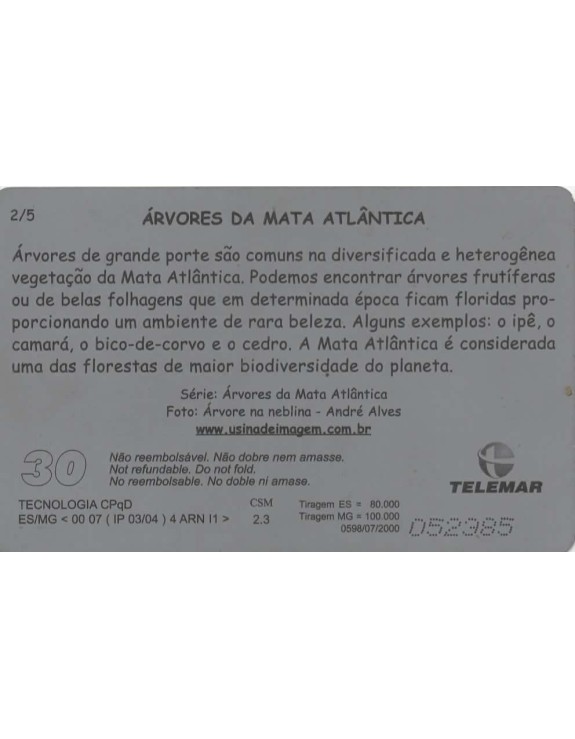 TELEMAR - ARVORES DA MATA ATLANTICA 2/5