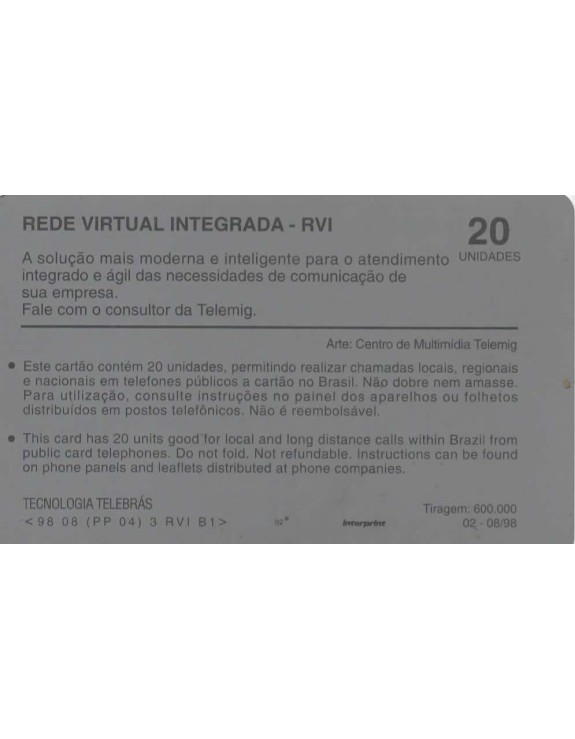 TELEMIG - REDE VIRTUAL INTEGRADA - RVI