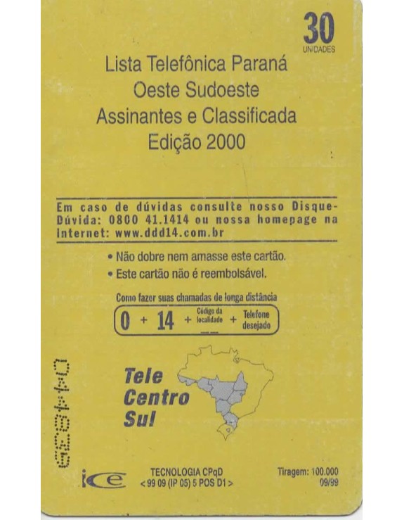 TELEPAR - 500 ANOS DO BRASIL