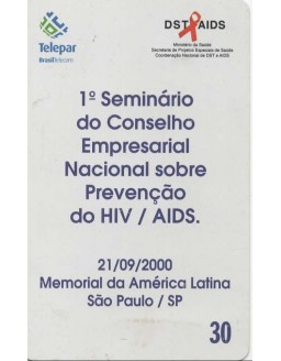 TELEPAR - DST E AIDS - 1 SEMINARIO DO CONSELHO EMPRESARIAL NACIONAL SOBRE PREVENÇAO DO HIV/AIDS