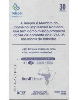 TELEPAR - DST E AIDS - 1 SEMINARIO DO CONSELHO EMPRESARIAL NACIONAL SOBRE PREVENÇAO DO HIV/AIDS