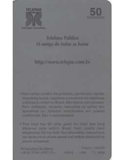 TELEPAR INFORMA - PREÇOS OFICIAIS DAS FICHAS E CARTOES TELEFONICOS
