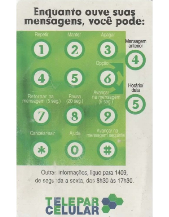 TELEPAR CELULAR - CORREIO DE VOZ