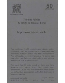 TELEPAR INFORMA - PREÇOS OFICIAIS DAS FICHAS E CARTOES TELEFONICOS