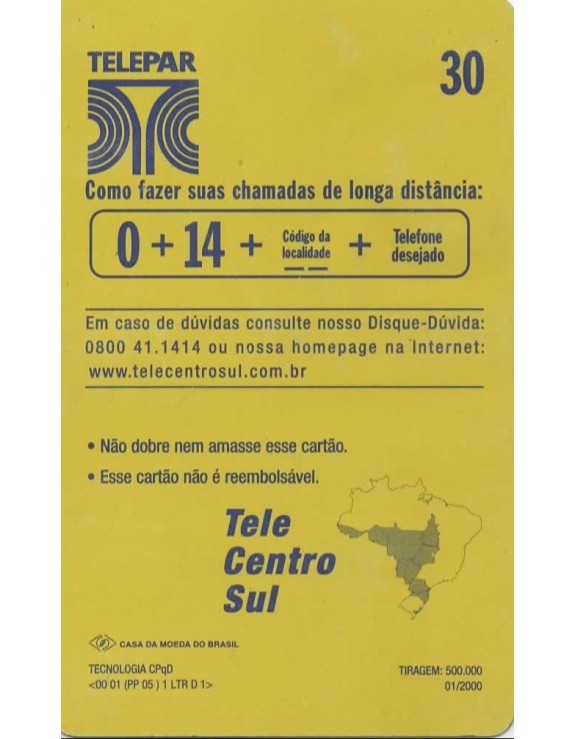TELEPAR - LIGUE E RESOLVA TUDO POR TELEFONE