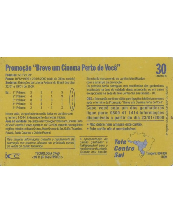 TELEPAR - PROMOÇÃO BREVE UM CINEMA PERTO DE VOCE