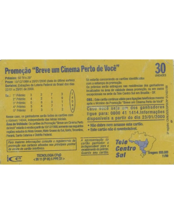 TELEPAR - PROMOÇÃO BREVE UM CINEMA PERTO DE VOCE