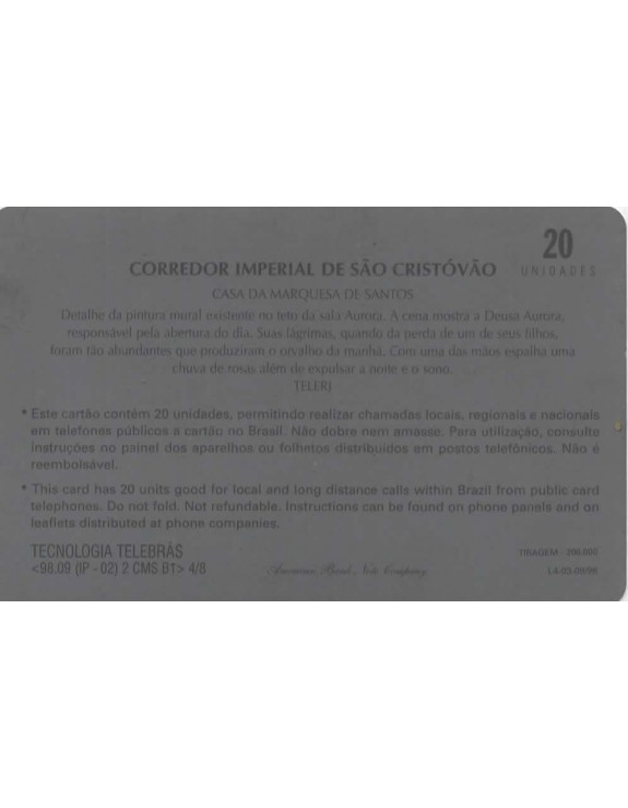 TELERJ - CORREDOR IMPERIAL DE SAO CRISTOVAO