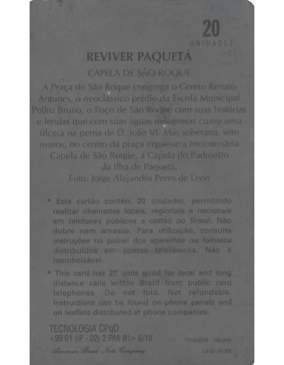 TELERJ - SERIE PAQUETA - REVIVER PAQUETA