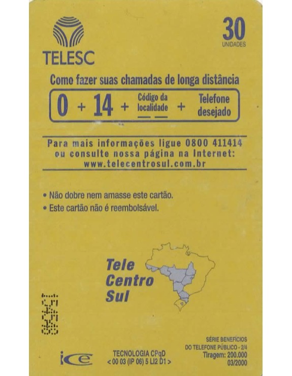TELESC - LIGAÇÃO INTERURBANA