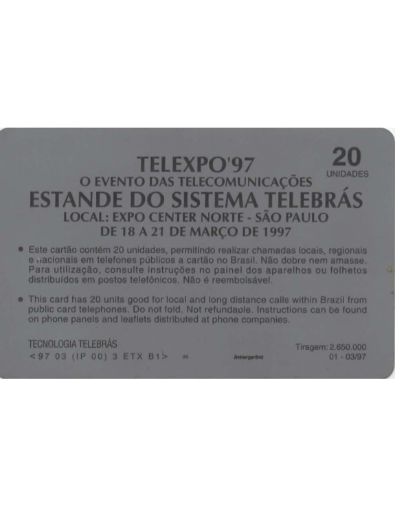 TELEXPO'97 - O EVENTO DAS TELECOMUNICAÇOES