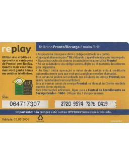 TIM - CREDITOS TELEFONICOS - PRONTO RECARGA 15,00