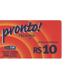 TIM - CREDITOS TELEFONICOS - PRONTO RECARGA 10,00
