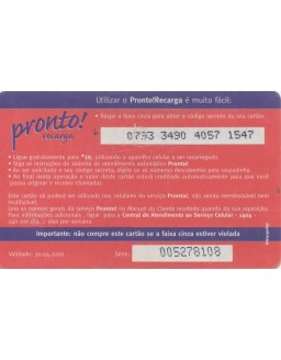 TIM - CREDITOS TELEFONICOS - PRONTO RECARGA 10,00
