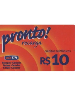 TIM - CREDITOS TELEFONICOS - PRONTO RECARGA 10,00