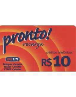 TIM - CREDITOS TELEFONICOS - PRONTO RECARGA 10,00
