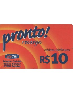TIM - CREDITOS TELEFONICOS - PRONTO RECARGA 10,00