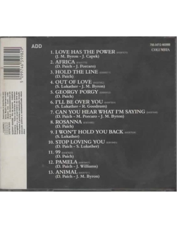 TOTO PAST TO PRESENT  1977/1990