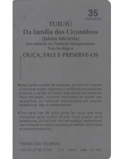 TUIUIU -  DA FAMILIA DOS CICONÍDIOS - JABIRU MICTERIA