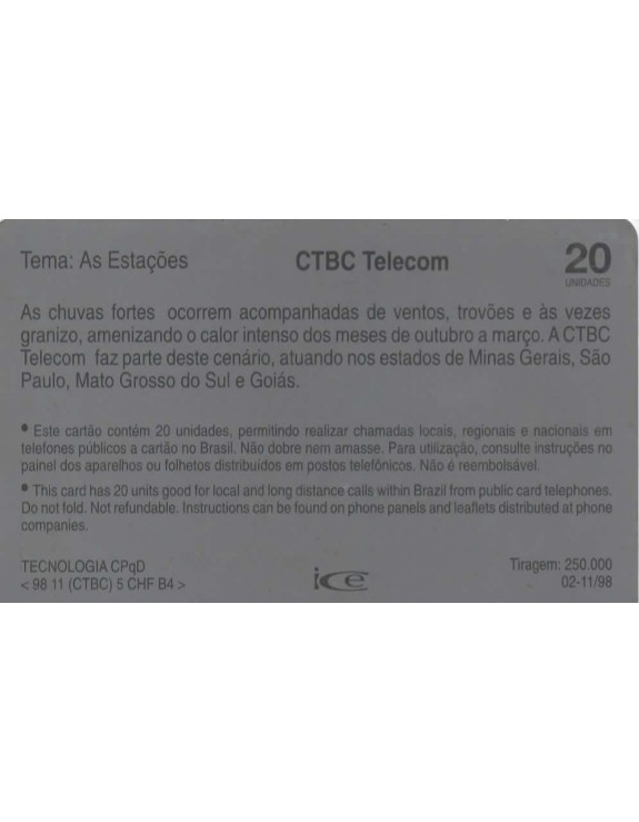 CTBC - SERIE UM OLHAR SOBRE O CERRADO - TEMA : AS ESTAÇÕES