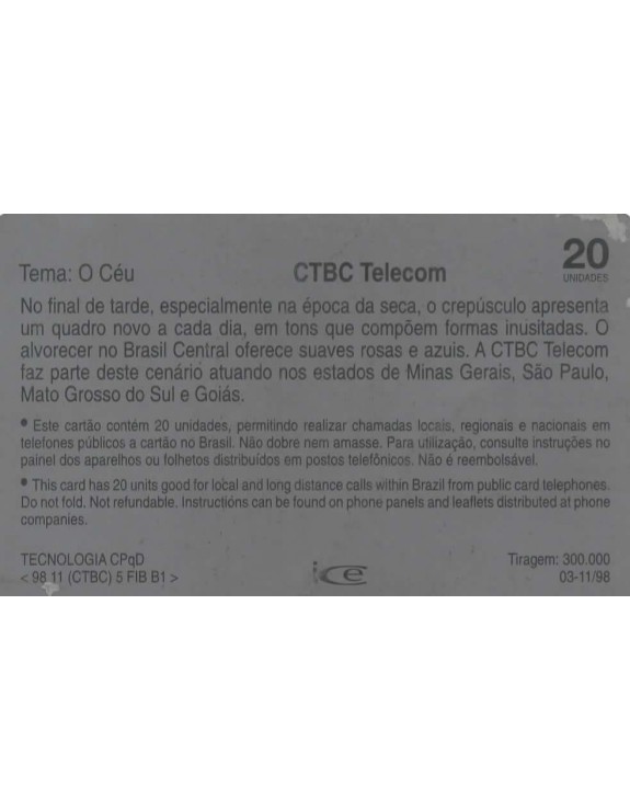 CTBC - SERIE UM OLHAR SOBRE O CERRADO - TEMA : O CEU