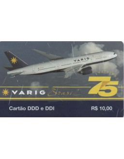 EMBRATEL - VARIG BRASIL 75 - DDD E DDI