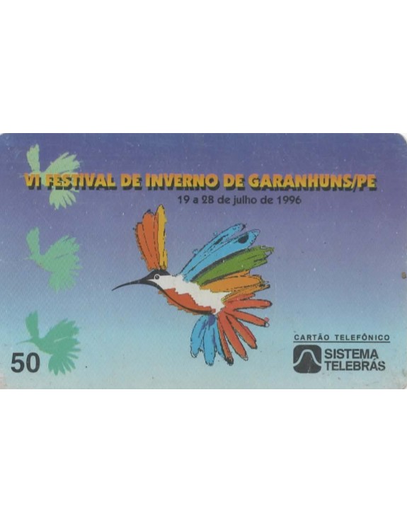 VI FESTIVAL DE INVERNO DE GARANHUNS - PE 19 A 28 DE JULHO DE 1996