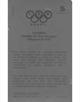 VOLEIBOL - MEDALHA DE OURO NOS JOGOS OLIMPICOS 1992